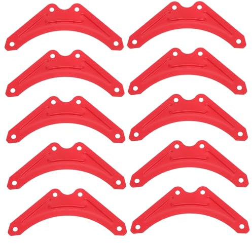 NULYLU 10pcs Angle Bracket Reinforcement Ladder Shelf Fittings Iron Step Ladder Parts Stand Off Attachment