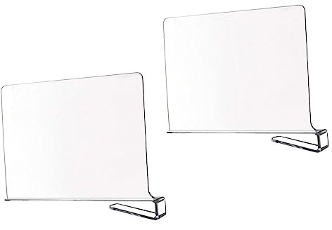 Warmhm Platz Im Schrank 2 Stück Acryl-regaltrenner Für Die Aufbewahrung Im Haushalt Elegant Und Funktional
