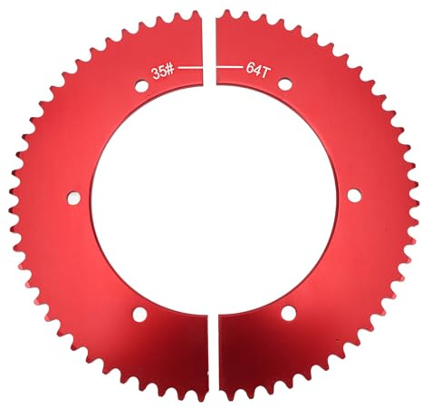 Pignone universale diviso, 35 catena, 64 denti, ruota dentata posteriore divisa, ricambio per 212, 196, 6,5 CV, 7,0 CV, mini bicicletta, go-kart, pignone diviso