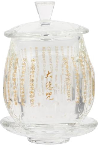 PAMINGONO Buddhistische Anbetungsschale Kelch Anbeten Tibetische Tasse Weihwasserbecher Religionsbehälter Kerzenbecher Aus Wachs Buddhistische Opferschale Chinesische Teetasse Kristall
