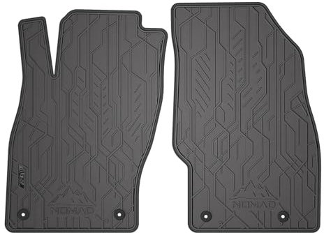 MOTOS Gummimatten vorne passend für Opel Adam 2012-2019 Robuste und Flexible Fussmatten Auto, kompatibel mit Befestigungssystem, Eingebaute Stopper, Praktische Ränder, rutschfeste Registerkarten