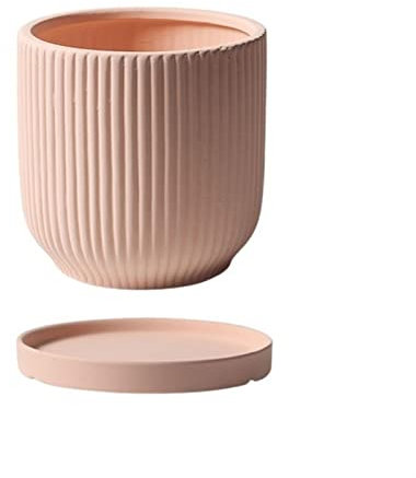 YCCHAH Pots de fleurs d'intérieur colorés en céramique - Pots de plantes grasses - Cactus - Décorations simples et durables - Pour plantes d'extérieur (D)
