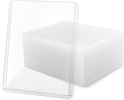 3 x 4 Toploader,24 Stück pokemon hüllen, Premium Schutzhüllen für alle TCG & Sammelkarten(transparent)