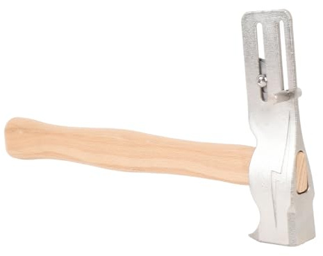 Asixxsix Magnetic Roofing Hammer, Multifunctional Roofing Hatchet with Wooden Handle for Shovels and Felt Hats