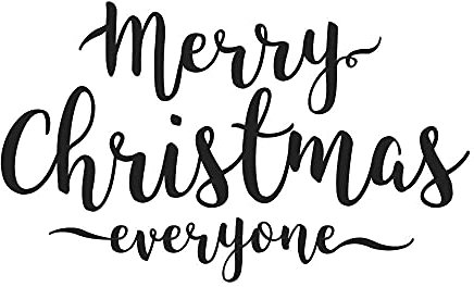 Rayher 29148000 Stempel Merry Christmas everyone, 5 x 8 cm