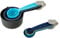 Tasty Set de Cucharas Medidoras, 10 piezas de Distintos Tamaños, Aptas para Lavavajillas, Colores Azul Claro, Azul Oscuro y Gris, Apilables para Ahorrar Espacio