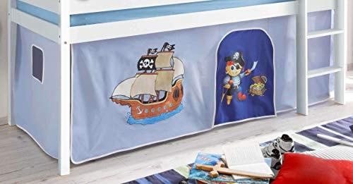 Avanti Trendstore - Konrad - Vorhang für Hochbett für Kinder, Stoff aus Baumwolle, mit verschiedenen Motiven.