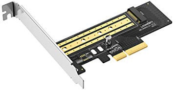 UGREEN Adaptador PCIe 3.0 a SSD M.2 NVMe, Tarjeta PCI Express a M.2 NVMe SSD soporta PCIe 3.0 x4 x8 x16, Carcasa para SSD M.2 NVME M Key B+M Key (Clave) 2230/2242/2260/2280 Disco Duro