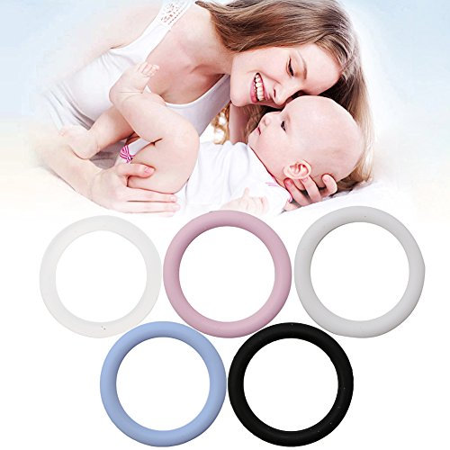 llwei258 5 stücke O-ringe Silikon Baby Schnullerkette Clips Adapter Halter für MAM