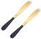 Butter Spreader Knife, Sandwich Condiment Spreader (2xBlack Gold)