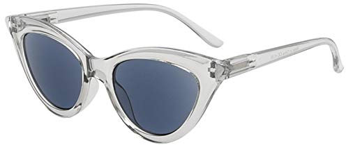 Eyekepper Reading Glasses for Women Cat-eye Style Ladies Readers - Grey Lens +0.75