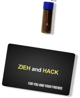 M&M Smartek Baller-Fläschchen mit Teleskoplöffel & Zieh and Hack Karte für Schnupftabak | Schnupfset | Glas Dosierer | Portionierer | Spender | Sniff Snuff (1er Pack braun)