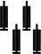 Zhaomi 4pcs Aluminiumlegierung Möbelfüße/StuhlBein/Verstellbare füße/Schrankbeine/Ersatzbeine/m8 Gewinde (metrisch 8mm)/?für Kommode,Sideboard,Beschichtungstisch,Werkbank (12cm/4.7in,Black)
