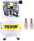 VEVOR Compresseur d'Air 35L Compresseur Silencieux sans Huile 750W Compresseurs à Air Comprimé Acier Allié 58 dB 1440 tr/min avec 2 Buses à Gaz pour Réparation Domicile Outils Pneumatiques 45x45x60 cm