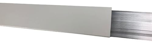 Kappleiste mit Blende (Alu weiß RAL 9010, 1 m)
