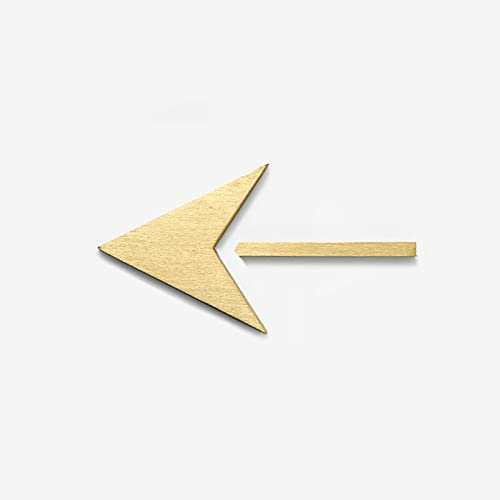 Self Adhesive House Numbers, Solid Brass Mailbox Address House Numeral, Hotel/House Door Numbers.,arrow,70mm