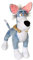 Gipsy Idéfix et Les irreductibles 071456 Plüschhund, Turbine, 18 cm