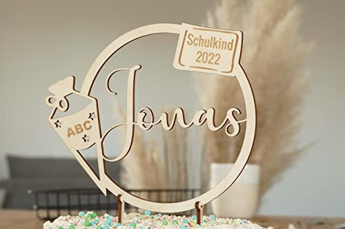 Caketopper Einschulung I Schulkind 2025 I Kuchendekoration Schulkind I Einschulung Geschenk I Schultüte