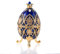 SUMTree Enameled Egg Jewelry Box, Decorative Hinged Jewelry Trinket Box with Sparkling Rhinestones, Unique Gift Ornament for Home Dresser Birthday Party, Blue