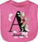 Baby Lätzchen - Mädchen Bekleidung kreativ und Anfangsbuchstabe - Buchstabe anpassbar mit Name I Geschenk Initialen - Unisize - Pink - personalisiertes baby-geschenk latz von taufpate buchstaben a
