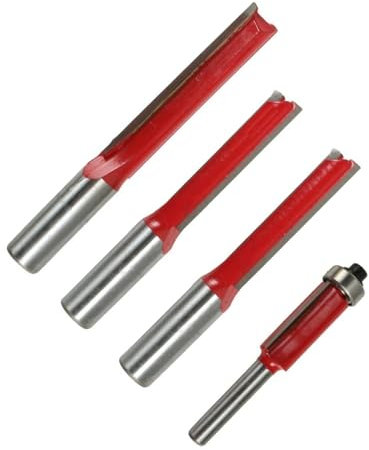 Rolson 48578 4pc TCT Kitchen Worktop Router Bit Set