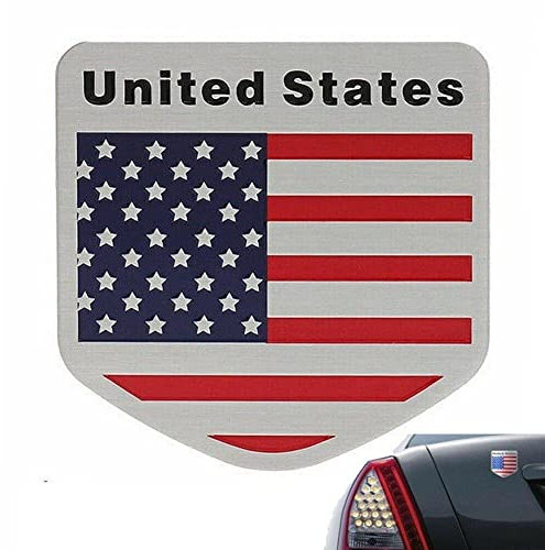 Metal American Flagge Emblem -Aufkleber Patriotic Usa Flaggenauto -abziehbilder Autoaufkleber Für LKW, Fenster, Motorrad, Unterstützung Uns
