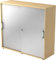 bümö Schiebetürenschrank 3OH - Aktenschrank abschließbar, Sideboard Schrank mit Schiebetüren in Ahorn/Silber - Büroschrank aus Holz mit Schiebetür, Büro Kommode für Ordner & Co.