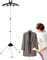Stronrive Perchero A Vapor para Ropa, Soporte Telescópico Plegable para Ropa, Perchero para Planchar A Vapor, Soporte para Ropa A Vapor, Accesorios para El Ropa