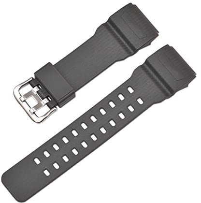 BONOOL Armband GG-1000/GWG-100/GSG-100 Gummi-Uhrenarmband, wasserdichtes Sportarmband mit Werkzeugen, passend für Casio, passend für G-Shock-Uhrenarmband (Farbe: Grau)
