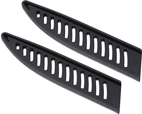PATIKIL PP Sécurité Couteau Couverture Manches pour 5 Utilité Couteau, 2 Paquet Couteaus Bordure Garde Lame Protecteur Universel Couteau Fourreau pour Cuisine, Noir