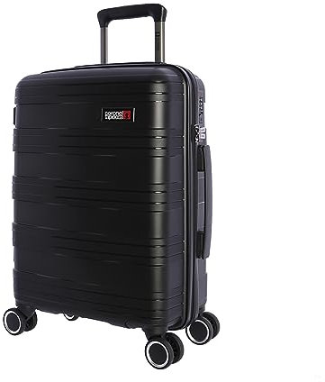 Coronel Tapiocca - Maletas de Viaje Cabina - Maleta Cabina 55x40x20 - Maleta de Viaje - Maleta de Cabina Resistente - Trolley Equipaje para Avion Resistente con 4 Ruedas de 360º y candado,Negro
