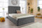 Grey Velvet Ottoman Storage Bed (Gas Lift), Sleep Factorys Ferrera Grey Naples Velvet Modern Bed - 5ft King size (150 x 200 cm) Frame Only