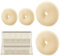 URAQT Donut Hair Bun Set, 4PC Dutt Maker, Duttkissen Groß und klein mit 30 U-Form Haarspange,Donut Haark Hochsteckfrisuren Zubehör für Frisur Tänzer Kinder Mädchen Frauen (4er-Beige (2 * 6+2 * 8))