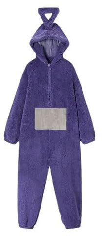 cutecool Halloween Overall Kostüm Onesie Pyjamas Unisex Tier One-Piece Kostüm Homewear Nachtwäsche Party-lila-XL-Teletubbies