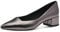 Tamaris Damen Pumps Leder Blockabsatz bequem; Pewter, EU 37