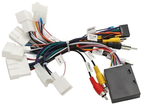 XTevu Auto-Aftermarket-Radio-Stereo-Kabelbaum-Adapter-Anschluss mit USB-CANBUS-Adapter für Toyota Camry Corolla 4Runner Tacoma Verstärker SWC