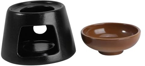 IMIKEYA 1pc Tea Set Candle Stand Tea Glass Tea Pot Tea Light Candle Holders Teapot Warmer with Candle Holder Milk Warmer Ceramic Tea Kettle Tea Warmer Heater Ceramics Vintage