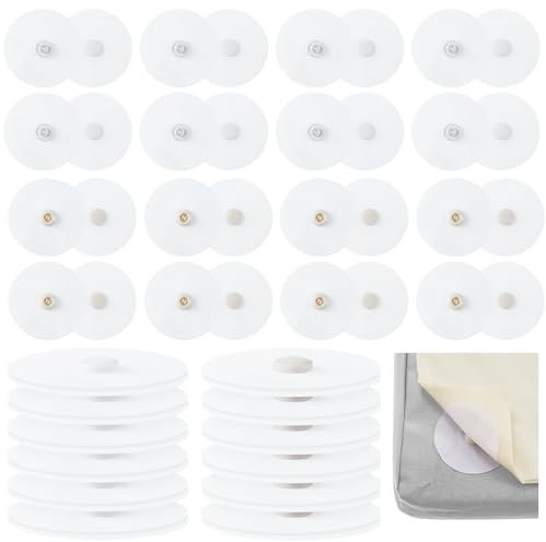 Singhoow 32 Pcs (16 Pairs) Duvet Cover Snaps Clips Fasteners, Prevent The Bed Duvet from Shifting in Inside, Iron on Snaps Hold Comforter in Place