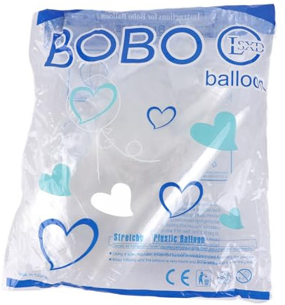 AILOOCEDI Bobo-Luftballons, Blasenballons, Transparent, 10 Stück, Bobo-Luftballons, Breite Öffnung, Wiederverwendbar, Transparent, für Hochzeit, Geburtstag, Party, Weihnachtsdekoration