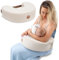 Stillkissen XXL Lagerungskissen für Baby Stillen Nursing Pillow - Schwangerschaftskissen Stillmond Breastfeeding Mond und Kinder Stillhörnchen mit Memory Foam