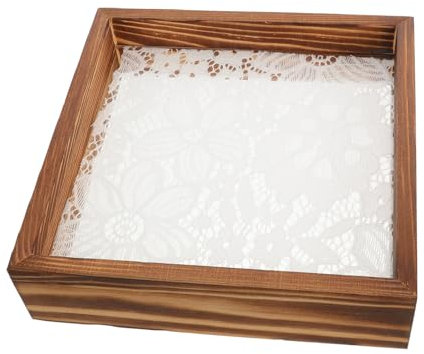 Beaupretty Nail Art Display Board Vintage Lace Wooden Frame for Showcasing Nail Tips and Colors for Salon Personal Use Lightweight and Convenient Design