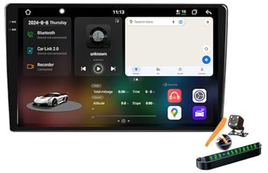 YLOXFW Y100s, Autoradio Android 14.0 Navi 2 DIN Stereo für K-IA Ceed 2006-2012 Sat GPS Navigation 9 Zoll Cartablet DVD Multimedia Player FM BT Receiver mit Carplay 4G 5G WiFi DSP SWC