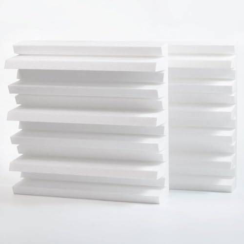 2 Pack — Styrofoam Sound Acoustic Diffuser «ARTO-S» | 2D Diff | Reflection - Diffusion | Size: 50x50x15.3cm (20x20x6) | Model: (White, ARTO-Styrofoam (150mm))