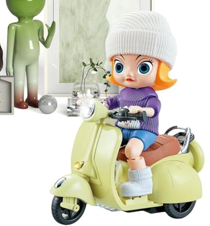 Motos de Juguete para niños,Motocicleta de Juguete electrónica - Motocicleta eléctrica de Acrobacias de ovejas de Dibujos Animados, Motocicleta a la Deriva | Moto eléctrica Creativa para Acrobacias y