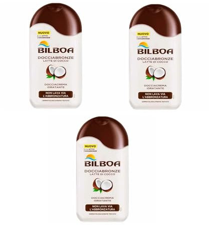 x3 Docciabronze Idratante, Doccia Shampoo Cocco, Idrata la Pelle e Non Toglie l'Abbronzatura 220 ml