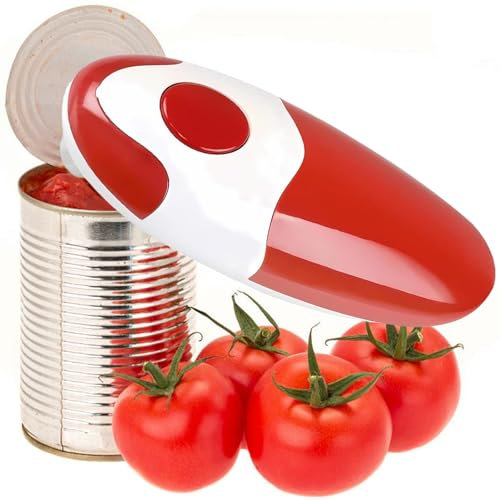 Electric Can Opener, Automatic One-Touch Opener with Magnetic Lid Lifter, Battery-Powered Kitchen Tool for Seniors & Arthritis, Portable for Home & Camping, One-Touch Switch, Smooth Edge (1 PCS)