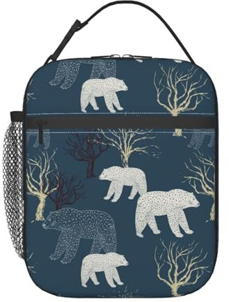 SMAZDFXX Bolsa de almuerzo de Halloween, lonchera térmica, bolsas de almuerzo reutilizables de gran capacidad para mujeres y hombres