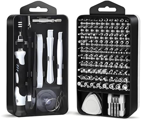 Xiciki Precision Screwdriver Set, 118 in 1 Small Bolt Driver for Electronics, Glasses Repair Tool Kit, Mini Screwdriver Set, Precision Repair Tool Kit for Laptop, iPhone, MacBook, PC, PS4, Xbox