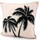 heimtexland ® Outdoor Deko Kissen 45x45 mit Füllung Garten Lounge Dekokissen wasserabweisend wetterfest Outdoorkissen Gartenkissen Bedruckt Typ906 Palme