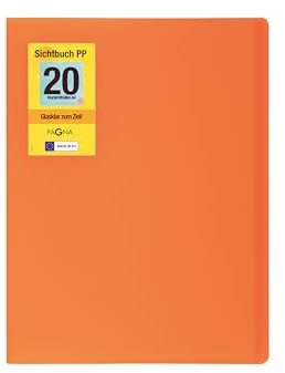 PAGNA School 21012-09 Porte-vues en polypropylène Orange A4